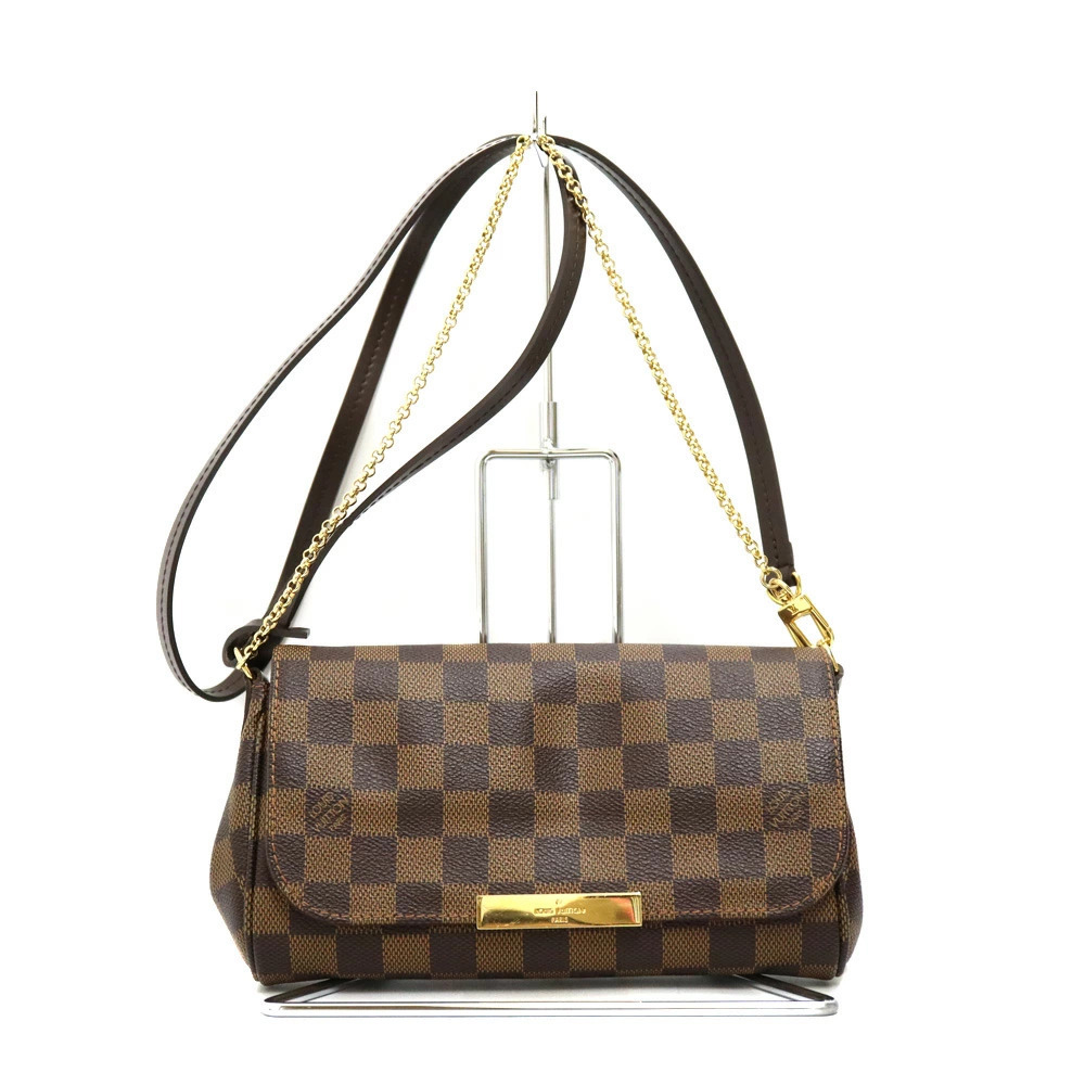 Louis Vuitton Favorite Leather Brown Bag
